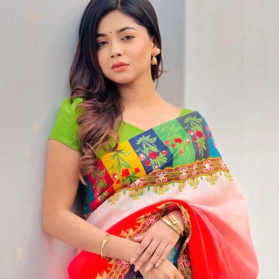 চান্দেরী ডলার হালফ সিল্ক শাড়ী।